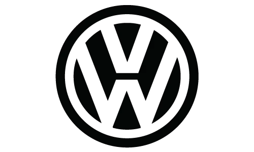 black vw logo