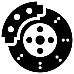 Brake disc and caliper icon