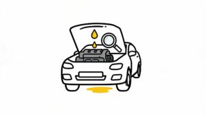 engine oil leaks car inspection