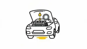 engine oil leaks car inspection