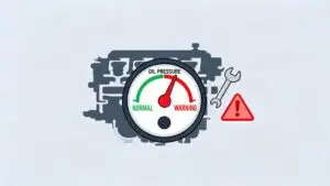engine oil pressure gauge warning icon