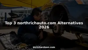 Mechanic inspecting car brake in auto repair garage