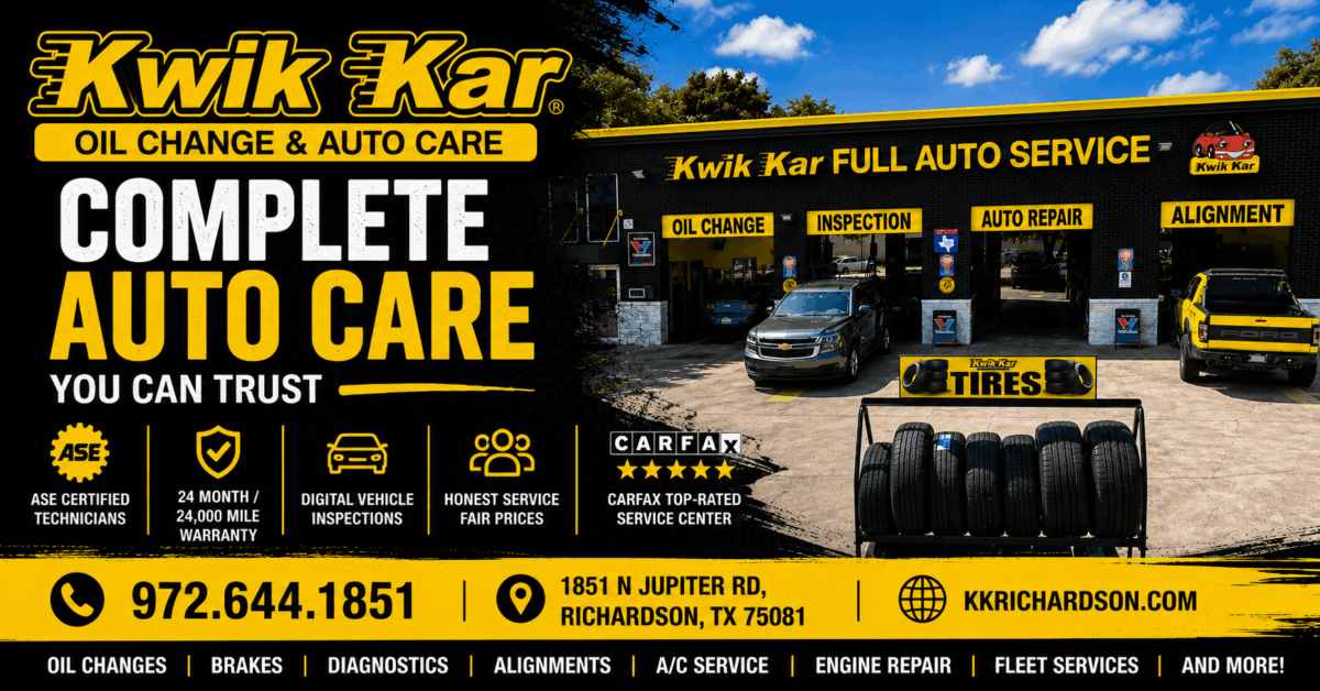 Kwik Kar auto service shop exterior and signage