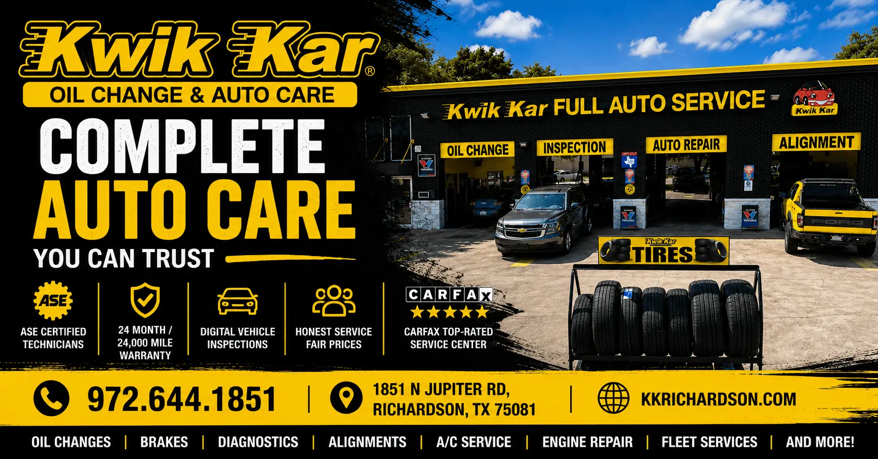 Brake Repair in Richardson, TX | Kwik Kar