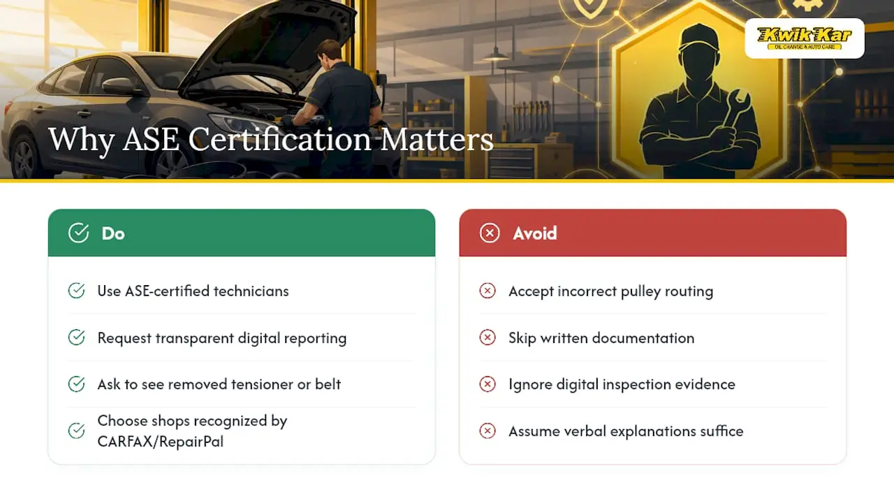 Why ASE-Certified Technicians Matter for This Repair — overview diagram