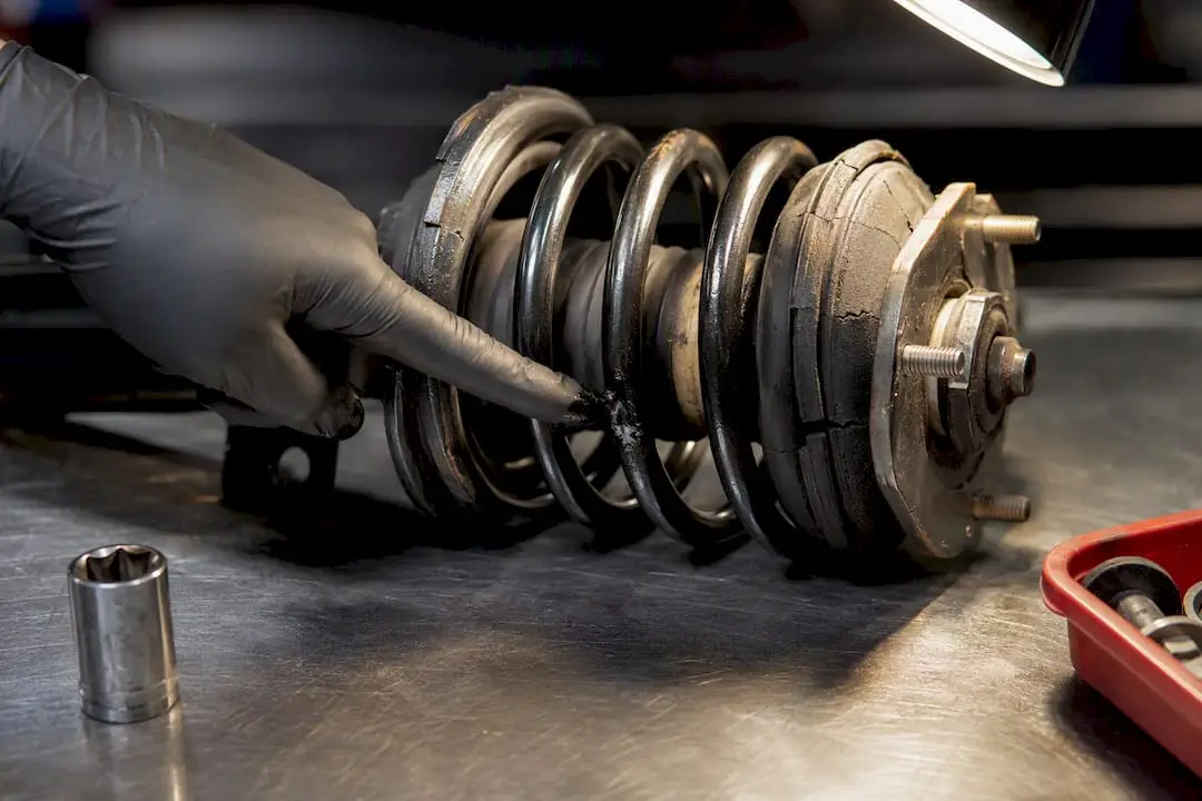 Leaking shock and cracked strut mount