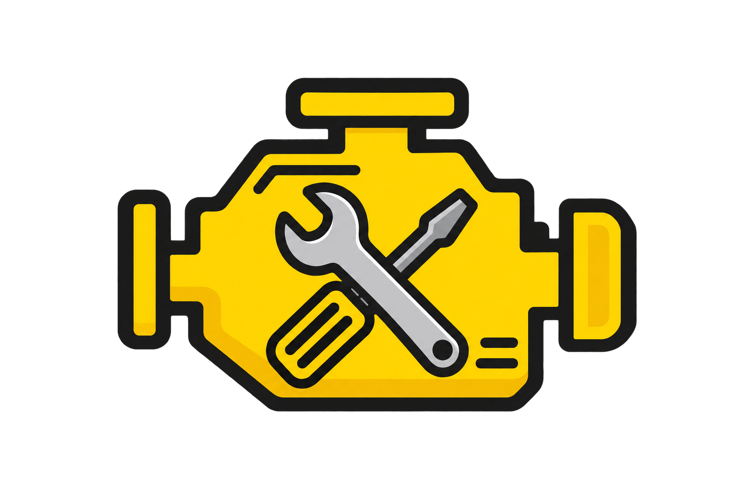 Car tune-up and engine performance service symbol for Kwik Kar Oil Change & Auto Care in Richardson, TX.